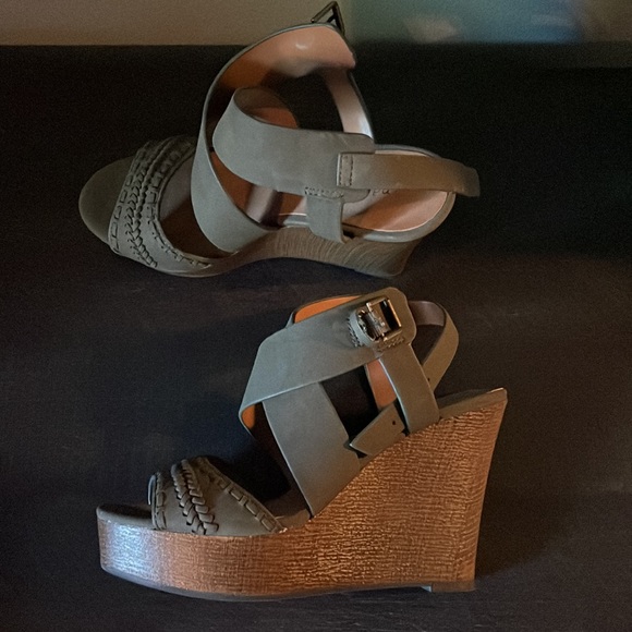 Green Indigo rd Wedges size 7M - Picture 2 of 5